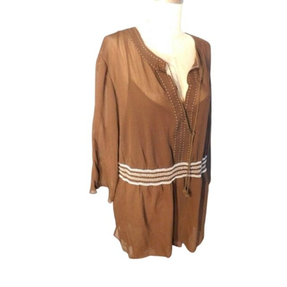INC Size 18W 2 Piece Cami Blouse Set  Plus Size NWT  $56 - Picture 2 of 4